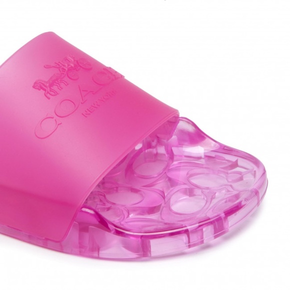 COACH Ulyssa Rubber Slides - Picture 1 of 4